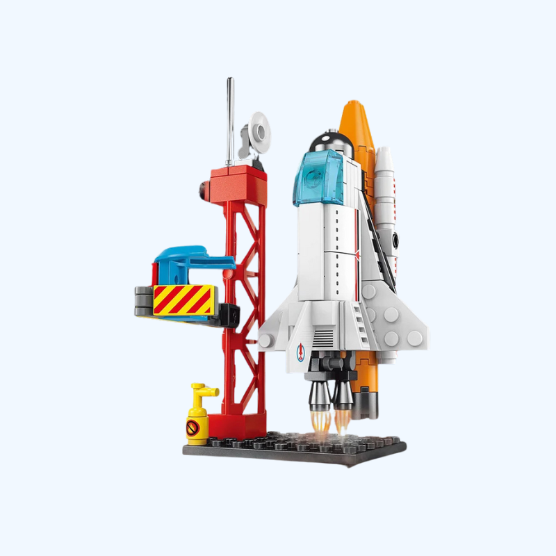 Kinderen Bouwblokken | Grote Ruimte Raketten, Puzzelmontage, Geschenkdoos met Kleine Deeltjes voor Jongens