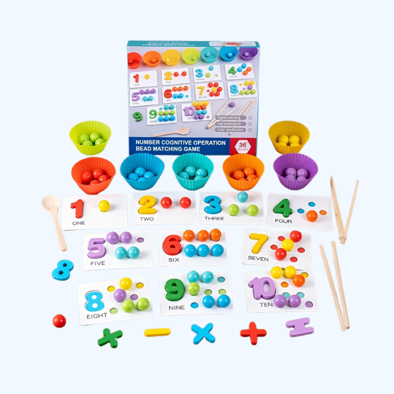 49-delige Houten Educatieve Set | Dierpuzzels en Kleurenherkenning Speelgoed