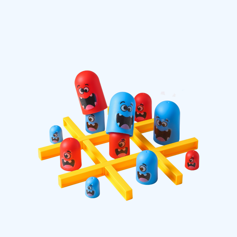 Klassiek Tic-Tac-Toe Spel | Duurzaam PVC Bordspel voor Gezinnen, Perfect voor Feesten en Bijeenkomsten, Ideaal Cadeau voor Kinderen