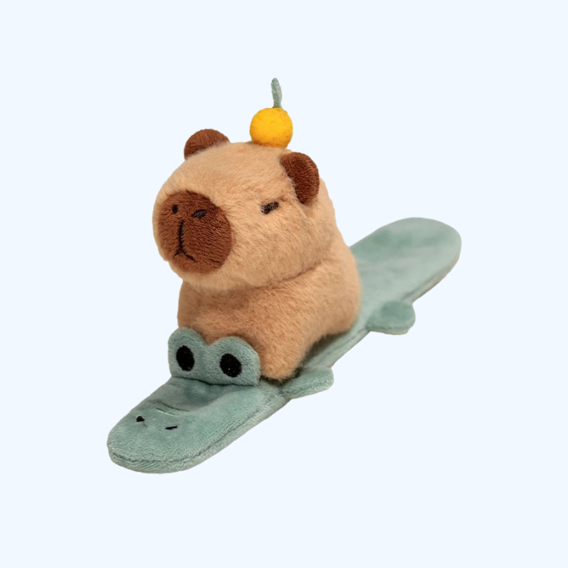 Makkelijk te dragen schattig dierenarmband - Capybara, hond, kat in pluche - Creatief en leuk speeltje voor kinderen