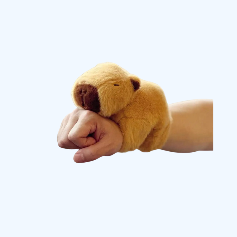 Pluche dierenarmbanden - Capybara om te klikken - Interactief en knuffelig speeltje voor kinderen, verjaardagscadeau