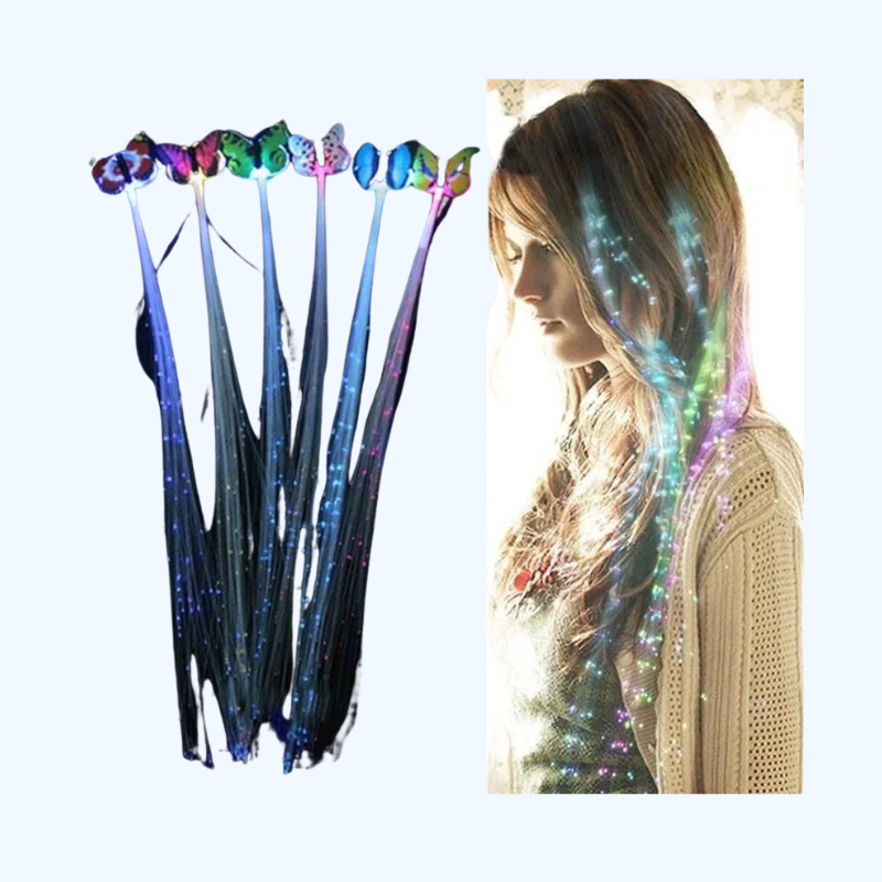 LED Flitsende Haarvlecht | Lichtgevende Haarspeld, Meisjesspeelgoed, Nieuwjaars- & Kerstcadeau, Willekeurige Kleur