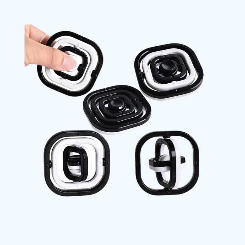 Nieuwe Fidget Toys 3D Flip Spinner | Vingertop Gyro, Stressverlichting voor ADHD, Autisme, Kinderen & Volwassenen
