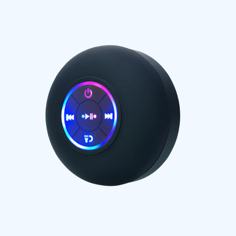 Draagbare Draadloze Bluetooth Speaker | LED Waterdichte Speaker met Zuignap - Mini Stereo Speaker voor Badkamer en Buiten