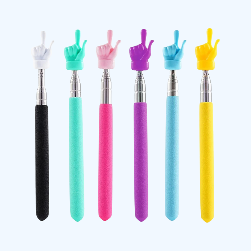 Uitschuifbare Leraar Aanwijsstok | Vinger Leeshulp, Telescopische Stick, Educatief Speelgoed voor Kinderen