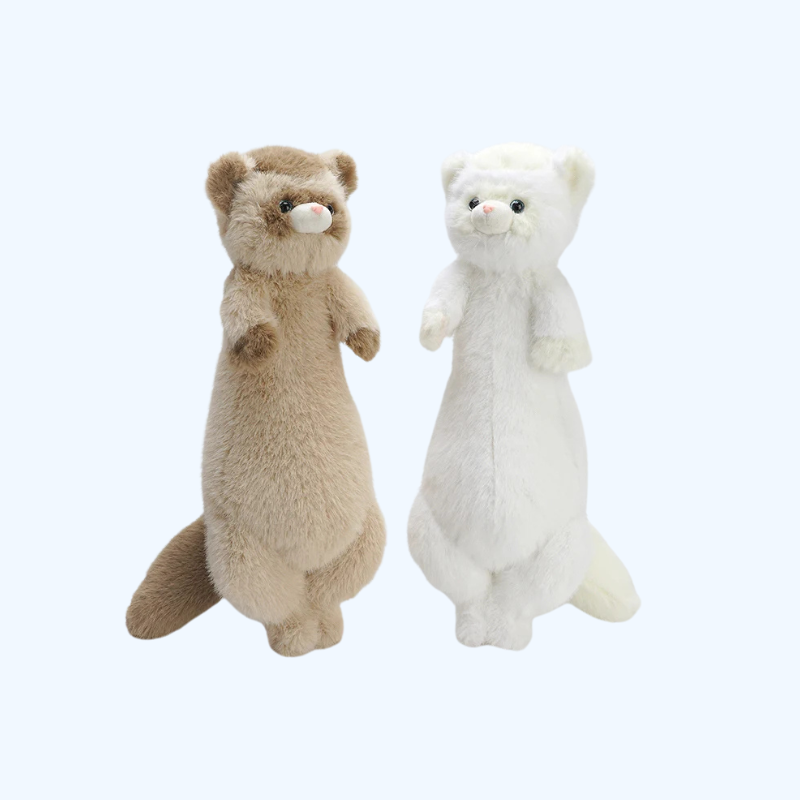 52cm Ferret Bruine Mink Knuffel | Kawaii Pluche Kussen, Zachte Sofa Decoratie, Creatief Cadeau