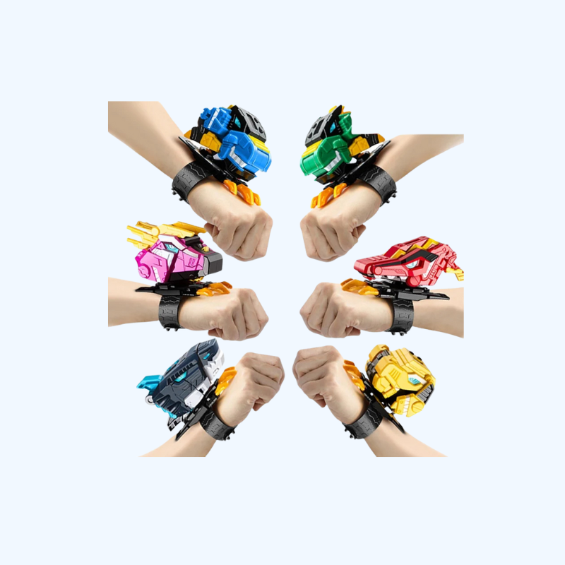 Mini Geheime Dienst Horloge Speelgoed | Mecha Robot, Dinosaur Deformatie Actiefiguren voor Kinderen