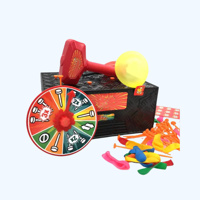 Whack-a-Balloon Blast Box | Ballonnen Poppend Tafelspel voor Familie & Feestjes