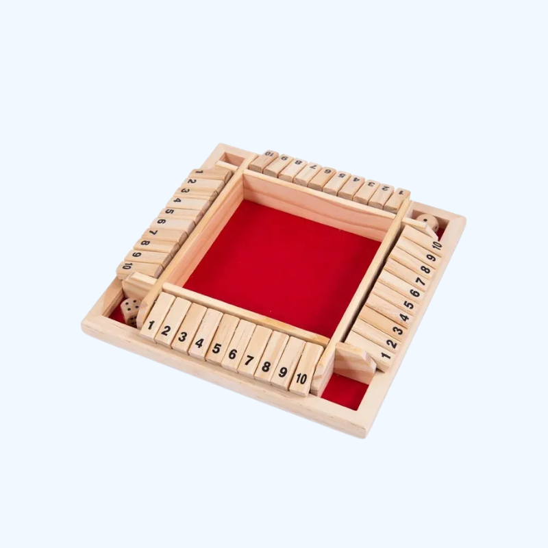 Houten Dobbelspel Shut The Box | Het Ultieme Gezinsvermaak