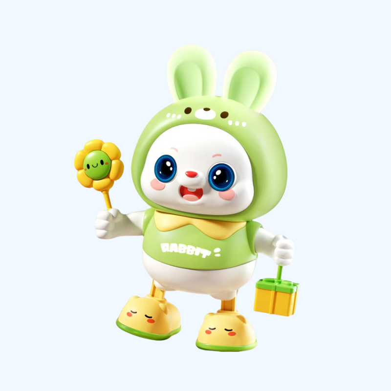 Interactief Konijn Elektronisch Huisdier | Dansend & lopend konijn met muziek en licht â Kinderspeelgoed vanaf 3 jaar