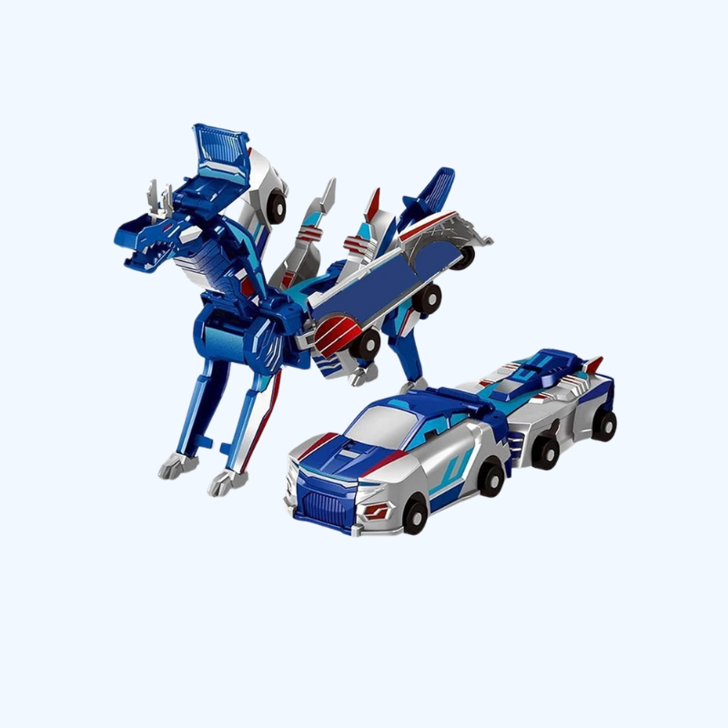 Eenhoorn Transformer | 2-in-1 magische transformatie auto – DIY speelgoed