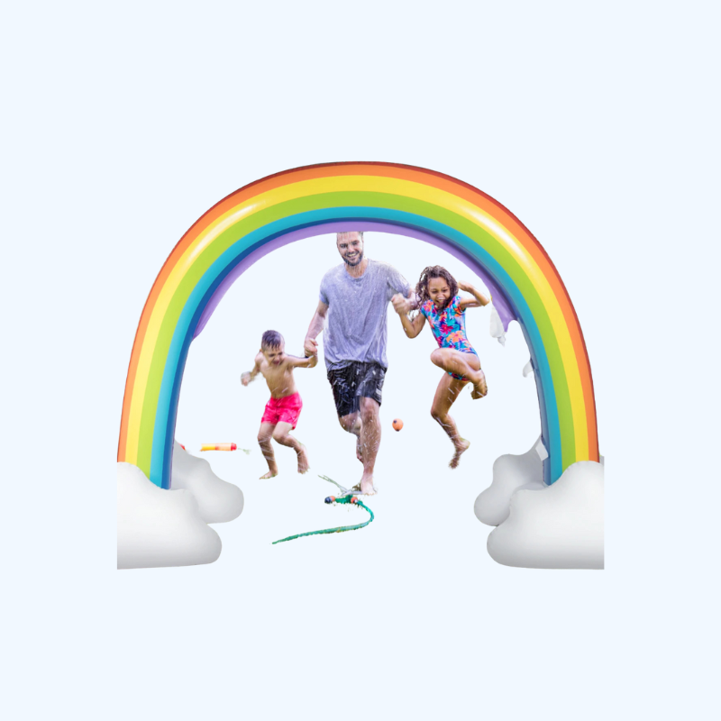 Regenboog Sprinkler Opblaasbaar | Buitenspeelgoed | Waterspeelgoed