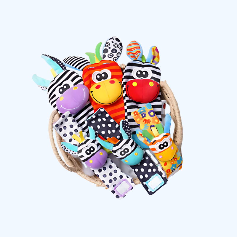 Baby Hand- en Voetrammelaars | Zintuiglijk Speelgoed voor Baby's