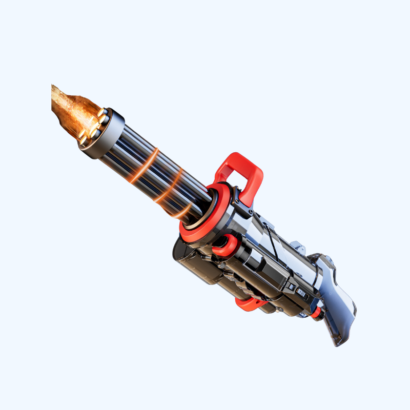 Elektrisch Gatling Waterpistool | Automatisch Watergeweer voor Kinderen & Volwassenen