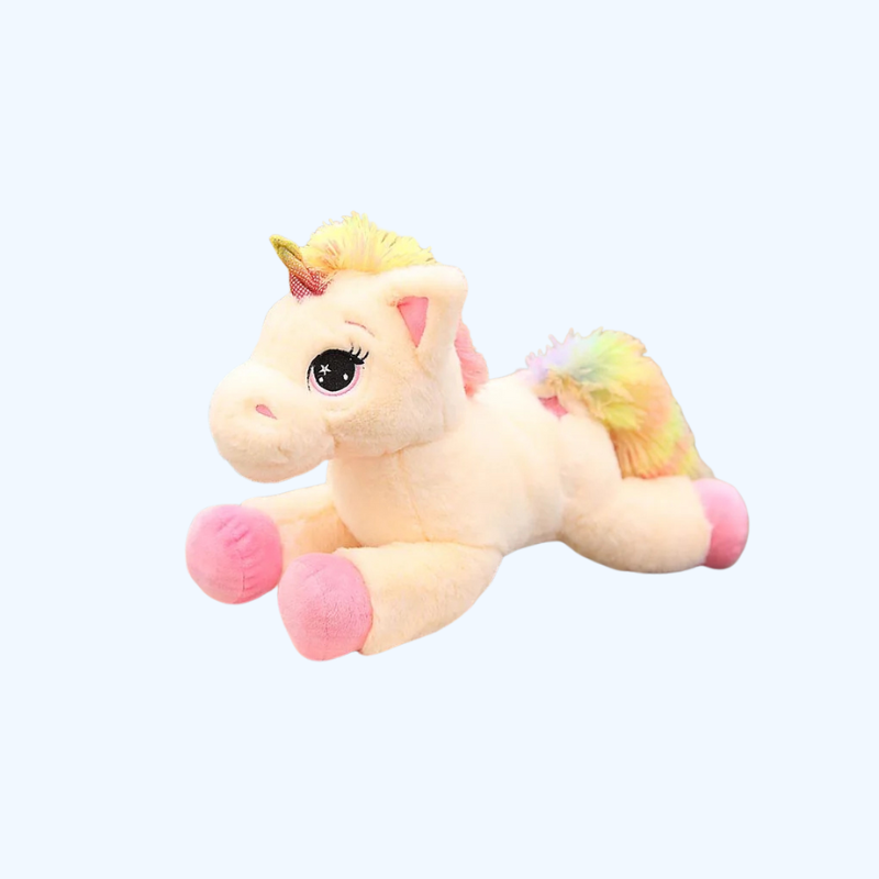 80cm Regenboog Eenhoorn Knuffel | Zacht Pluche Speelgoed | Knuffelpop Cadeau
