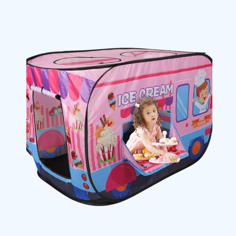 Kindertent IJscowagen | Interactief Speelhuis voor Binnen & Buiten