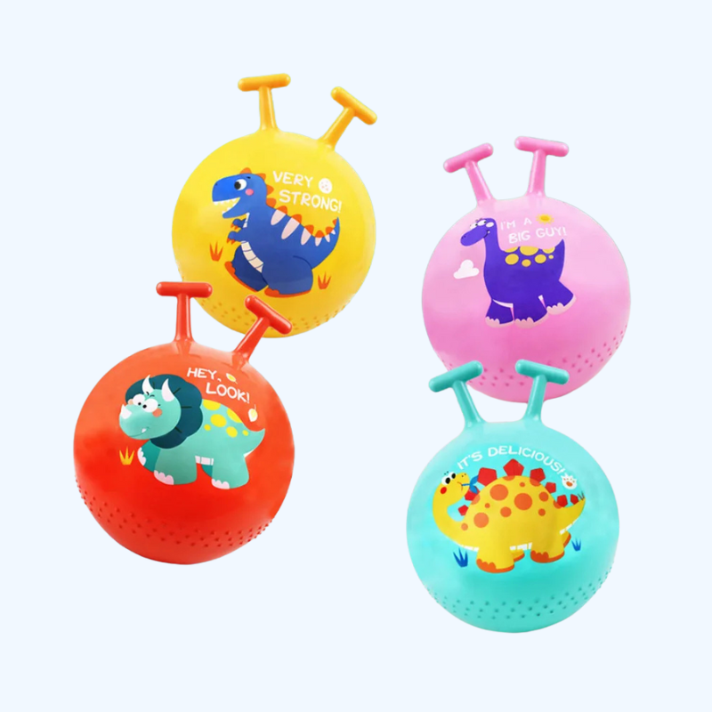 Opblaasbare Springbal met T-Handvat – Buitenspeelplezier voor Kinderen