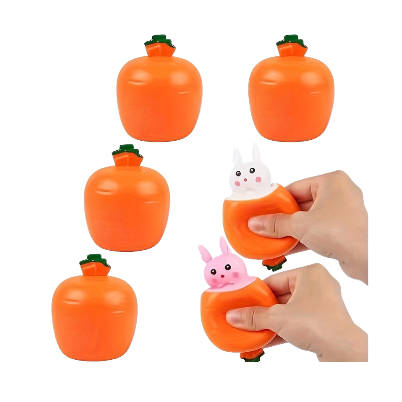 Wortel Cup Knijp Konijn | Anti-Stress Speelgoed | Paas- & Valentijnscadeau