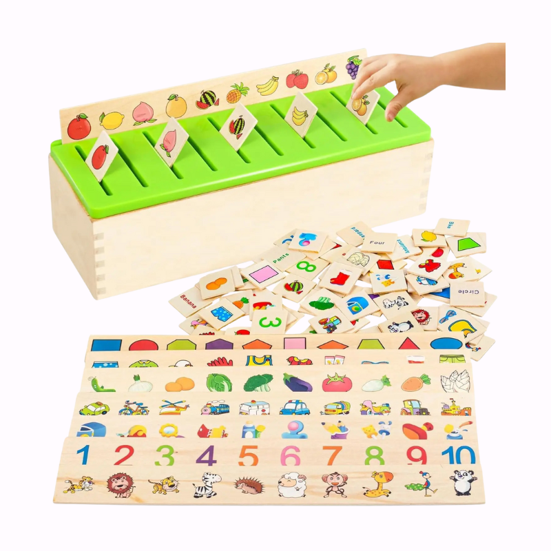 Montessori Sorteerbox | Vroege Educatie | Afbeelding & Object Match | Voor Kleuters