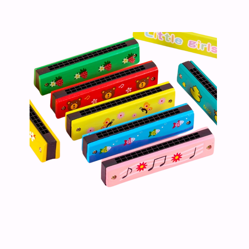 1x Mondharmonica Speelgoed | 16-Gaats Muziekinstrument voor Kinderen & Beginners (Willekeurige Kleur)