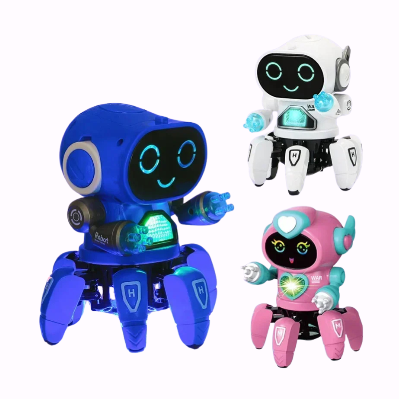 Glow Muziek Robot Speelgoed | LED Dansrobot met Geluid | Baby & Kinderen Educatief Speelgoed | Verjaardagscadeau