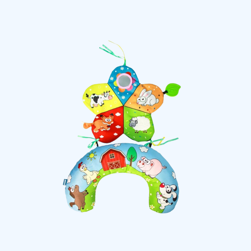 Buiktijd Kussen Speelgoed Voor Baby's, Zwart-Wit Hoog Contrast Montessori Sensorisch Speelgoed Voor Pasgeborenen Van 0-6 Maanden