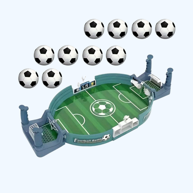Interactief Tafelvoetbalspel voor Gezinnen | Dubbele Speler, Leuk & Educatief Sportbordspel met 5/10 Ballen | Perfect voor Kerst, Halloween, Thanksgiving Geschenken