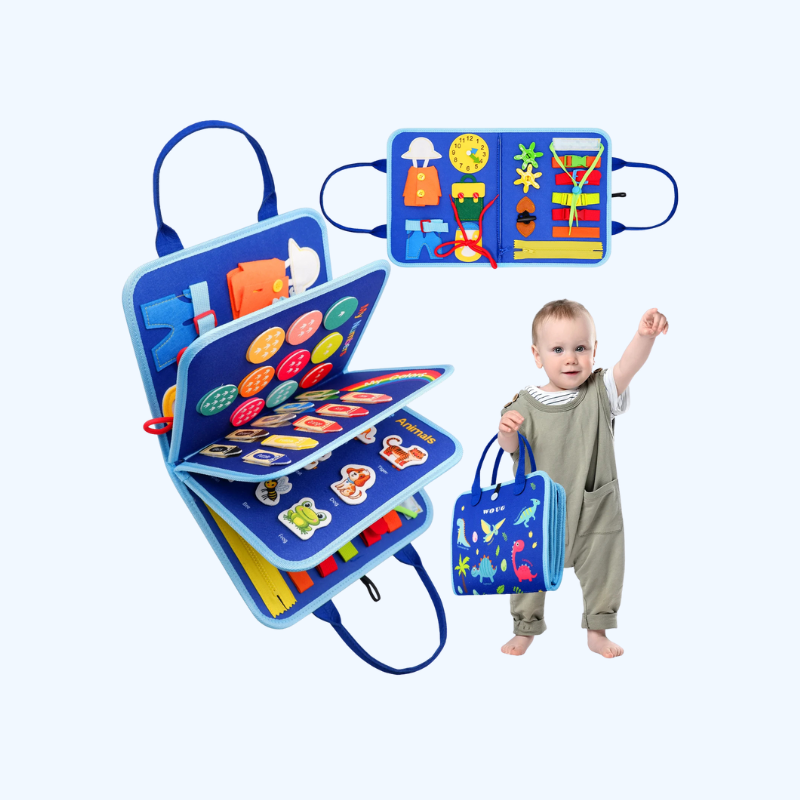 Montessori Drukke Bord | Educatief Reisspeelgoed voor Peuters