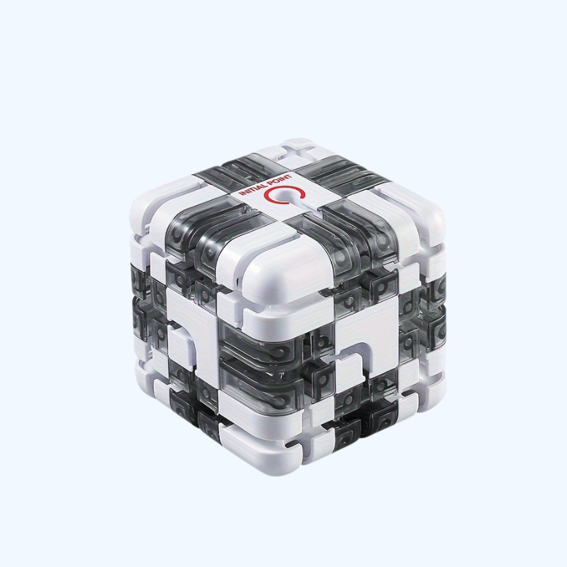 Doolhof Kubus Puzzel, 3D Magische Kubus Doolhof Breinbreker, Educatief Speelgoed Voor Kinderen En Volwassenen, Ideaal Als Kerstcadeau. Doolhof Bal Puzzel, Een Uitdagend Spel Voor Kinderen En Volwassenen