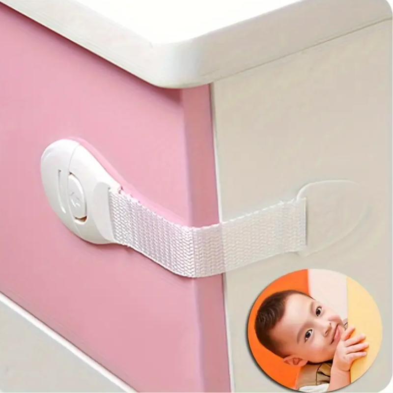 10 Stuks Witte Kinder Veiligheidskastsloten | Baby Proof Beveiligingssloten voor Laden en Deuren