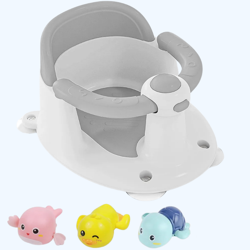Baby Badstoeltje | Compact Badzitje voor Peuters met Open Antislip Ontwerp, 6 Maanden en Ouder