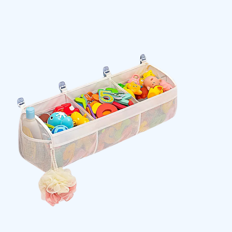 Bad Speelgoed Organizer | 3-vaks Capaciteit Upgrade Badkuip Speelgoedopslag en Houder