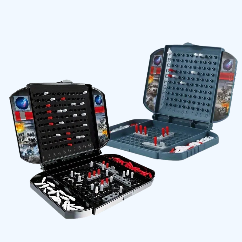 2-Speler Zwarte Oorlogsschip Zeeslag Bordspel | Perfect Gezelschapsspel voor Binnenactiviteiten