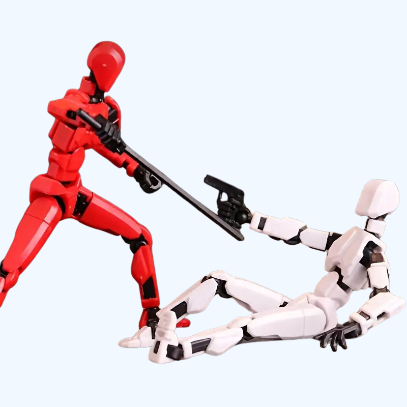 Robot Actiefiguur Set | 13 Scharnieren 3D-geprinte Pop Articuleerbaar Verzamelbaar Speelgoed voor Kinderen van 3-8 Jaar