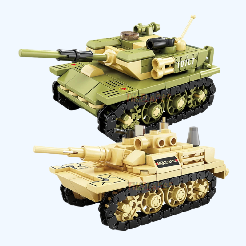 Hoofdgevechtstank M1A2 Oorlog Militaire Stadsvoertuig Auto Bouwstenen Klassiek Model Bricks Kits Sets Ideeën