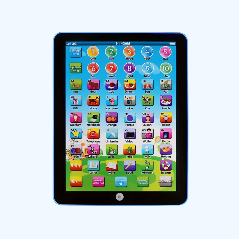 Educatieve Tablet | Leuk en Kleurrijk Speelgoed voor Jongens en Meisjes, Werkt op Batterij