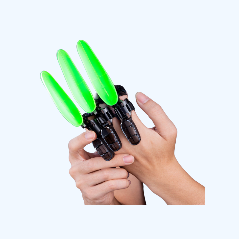 Glow Vingernagels | Mechanische Lichtgevende Speelgoedklauwen voor Fantasierijk Spel
