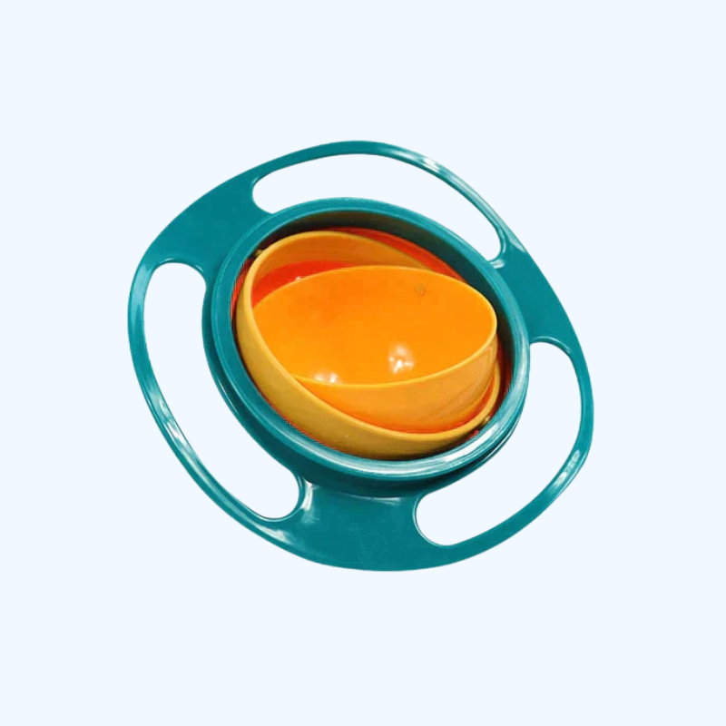 Spill-Proof Snack Bowl | 360° Draaibare Antilek Snackkom voor Kinderen