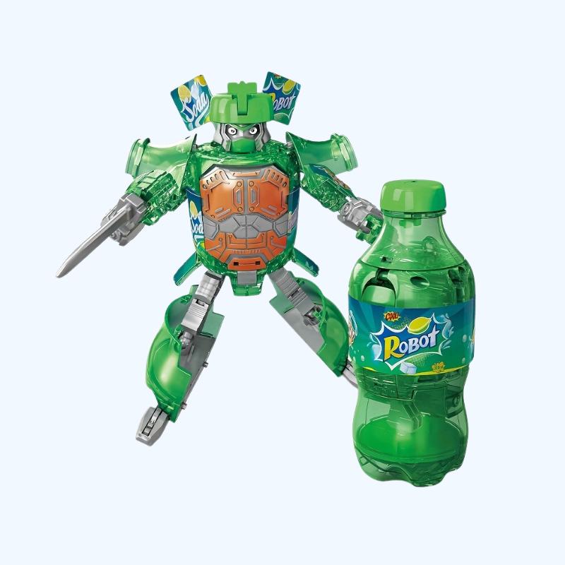 Soda robot die naar wens kan worden getransformeerd | Gesimuleerd frisdrank bureauornament, interactieve modelrobot voor meerdere personen