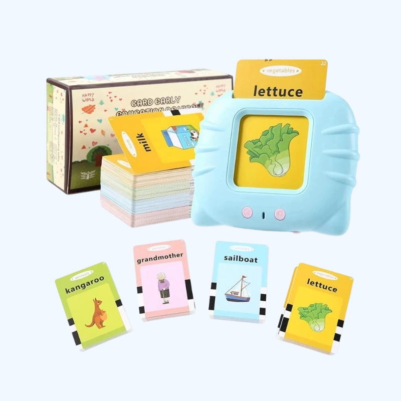 Educatieve Pratende Flashcards | Elektronisch Audioboek voor Kleuters, Leer Engelse Woorden Spelenderwijs