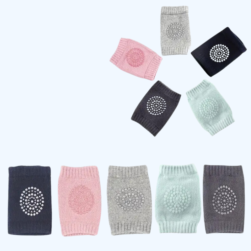 1 Paar Zachte Elastische Knie- en Elleboogbeschermers voor Baby's | Antislip Veiligheidsbescherming en Beenbeschermende Kniebeschermers voor 1-3 jaar