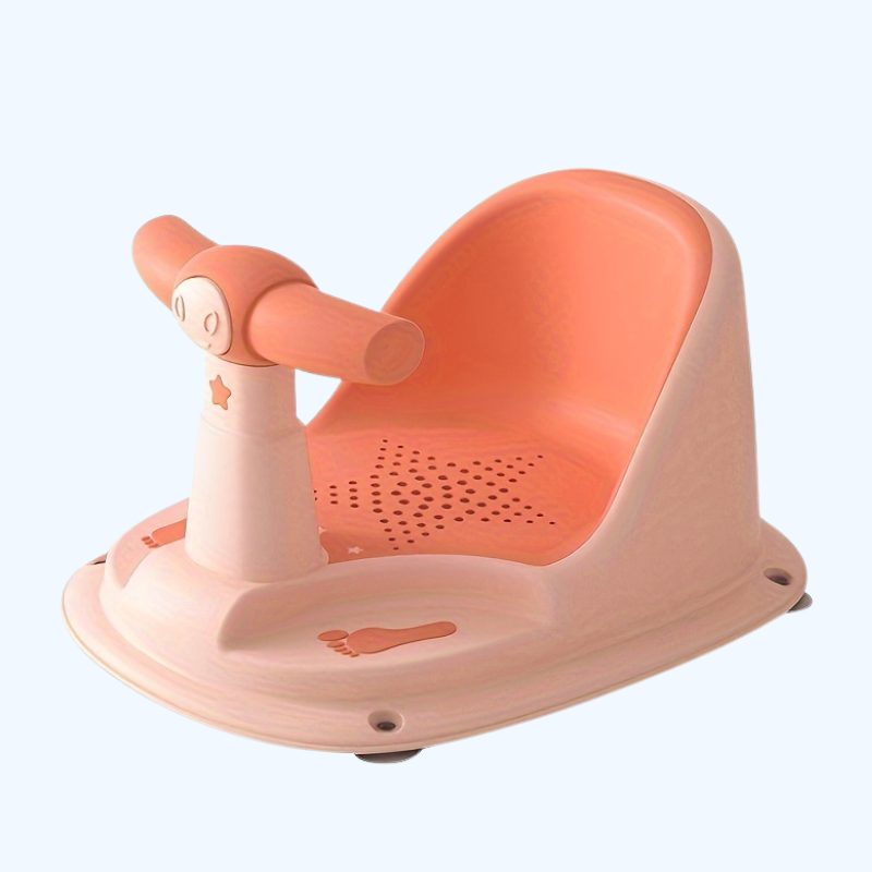 Baby Badstoel | Antislip Veiligheidsstoel met Zuignappen | Vierzijdige Bescherming | Badkameraccessoire | Perfect voor Feestdagen