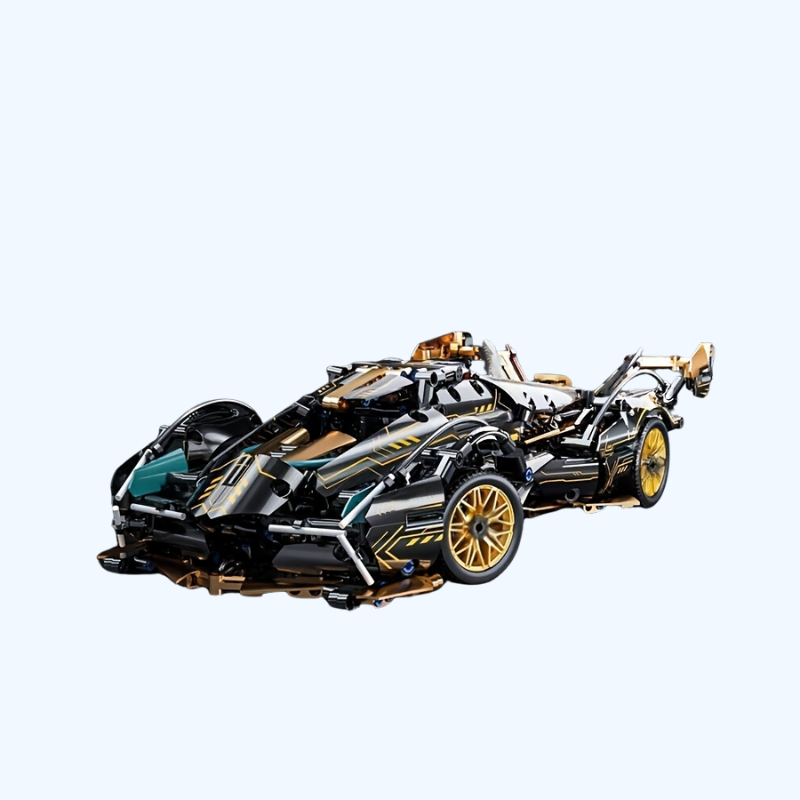 1330 stuks Limited Edition super sportwagen model bouwblok set | ABS plastic stapelbare interlock bouwstenen, perfect verjaardag- en kerstcadeau