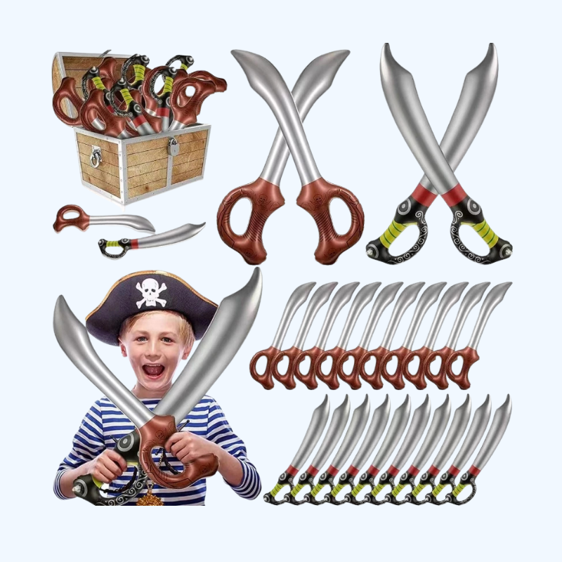 Grappige Opblaasbare Piratenzwaarden - Simulatie Zwaard voor Zwembad, Halloween, Cosplay