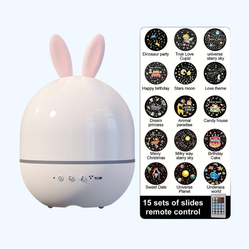 Kinder Sterrenhemel Projector Nachtlamp | 360° Rotating Galaxy Lamp met Muziek & Afstandsbediening | Perfect Cadeau voor Kinderkamer Decor