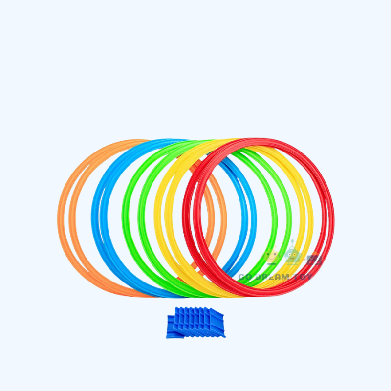 Buiten Speelset - Springringen met 10 Hoepels en 10 Verbinders voor Kinderen