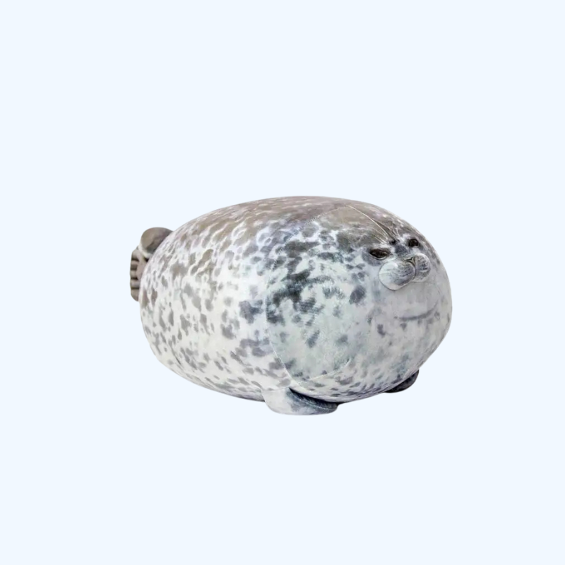 Boze Blob Zeehond Kussen | Schattige 3D Zeeleeuw Knuffel Pop | Zachte Knuffel voor Baby's en Kinderen | Slaapkussen Cadeau voor Meisjes
