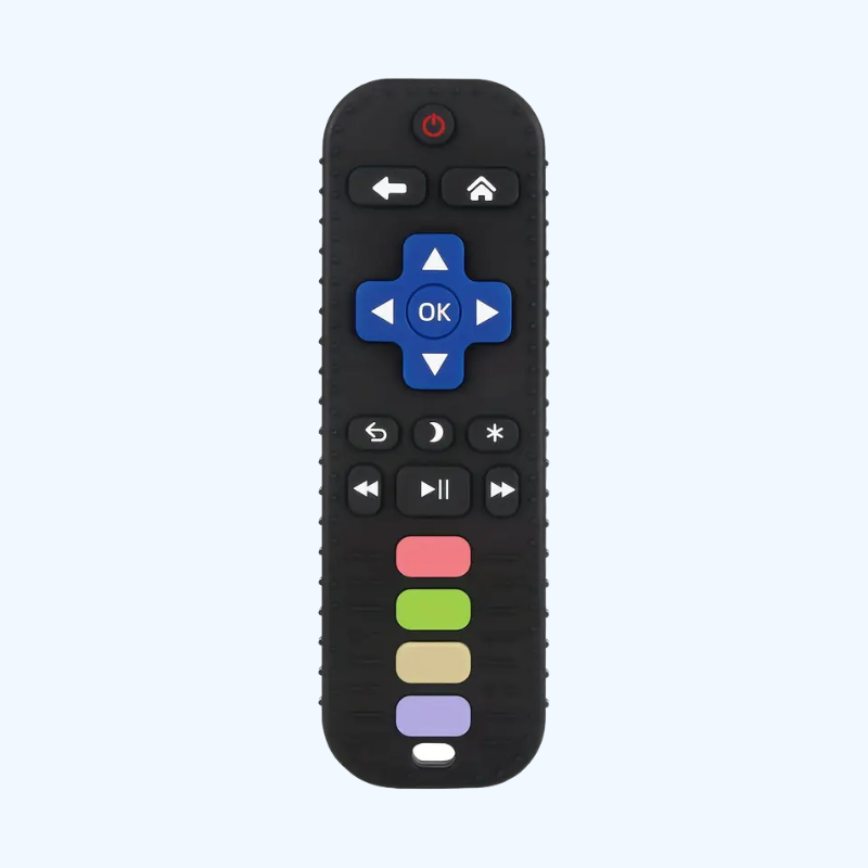 BPA-vrije Siliconen Baby Bijtring | Remote Control Vorm voor Teething, Perfect voor 6-12 Maanden