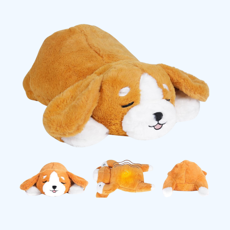 Gewogen Knuffelhond 20 Inch | Ademend Anti-Stress Pluche Speelgoed | Kalmerend Speelgoed voor Kinderen en Volwassenen