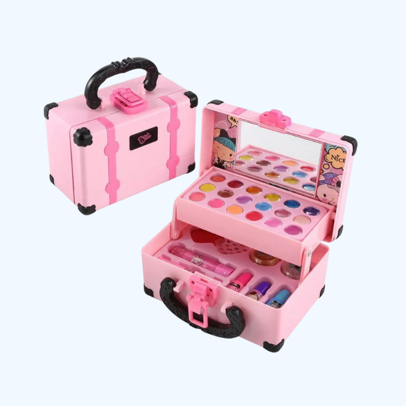 Make-up speelset voor kinderen - Speelset met lippenstift en oogschaduw, niet-giftig en veilig, perfect voor rollenspellen.